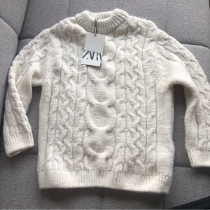 Zara kids Fisherman/ Aran sweater size 6